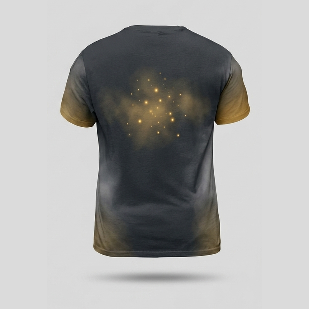 Vintage Brass Lantern Ghost Flame Aop Tshirt