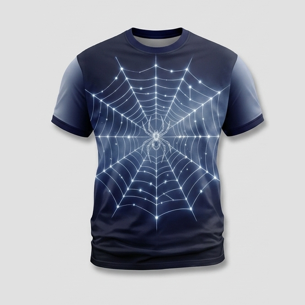 Starlight Spiderweb Constellation Aop Tshirt