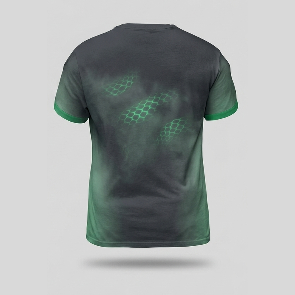 Venomous Emerald Viper Skull Coiled Aop Tshirt