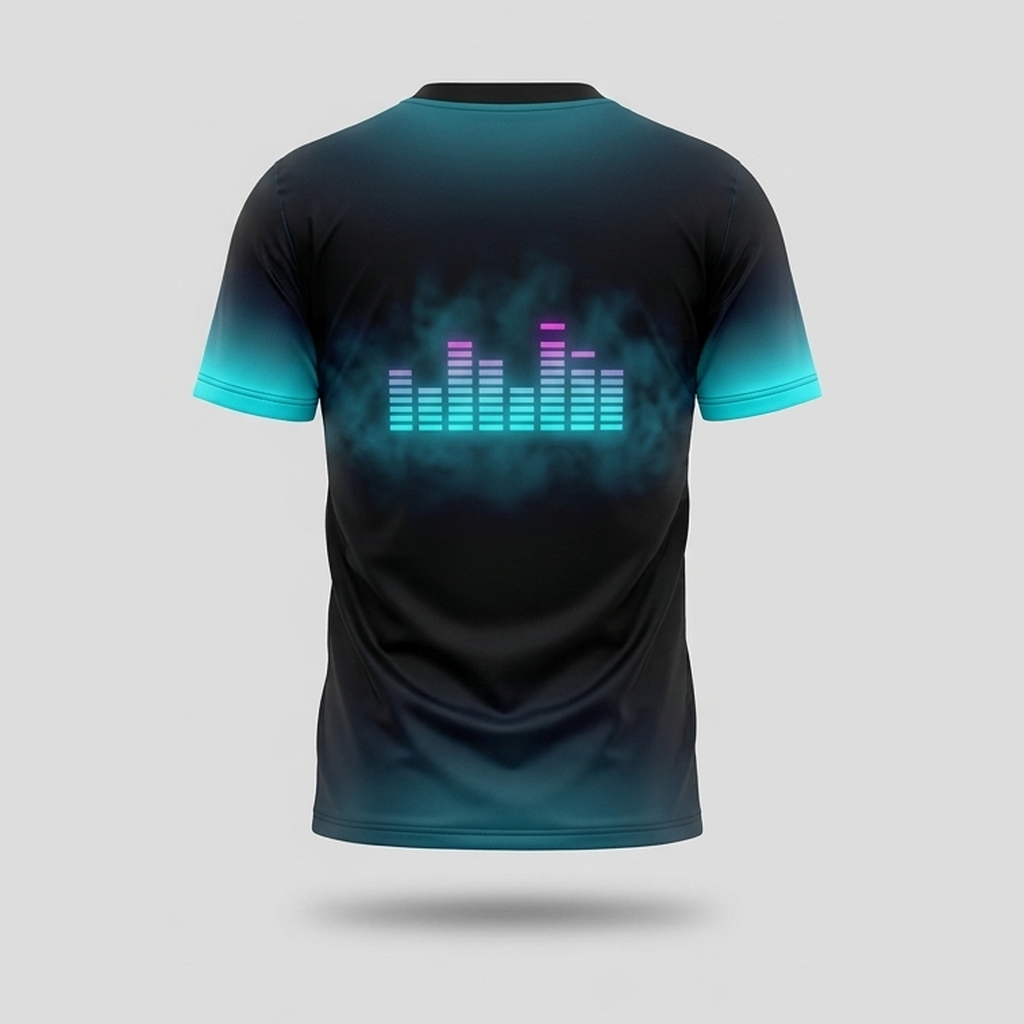 Edm Dj Ghost Headphones Equalizer Aop Tshirt