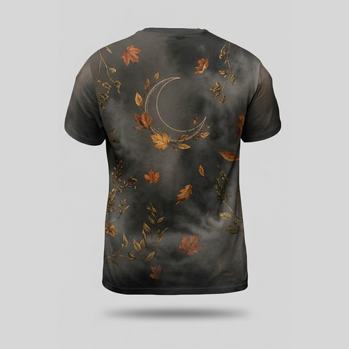 Botanical Rose Skeleton Ribcage Vintage Aop Tshirt