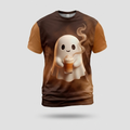 Ghost Barista Pumpkin Spice Latte Aop Tshirt