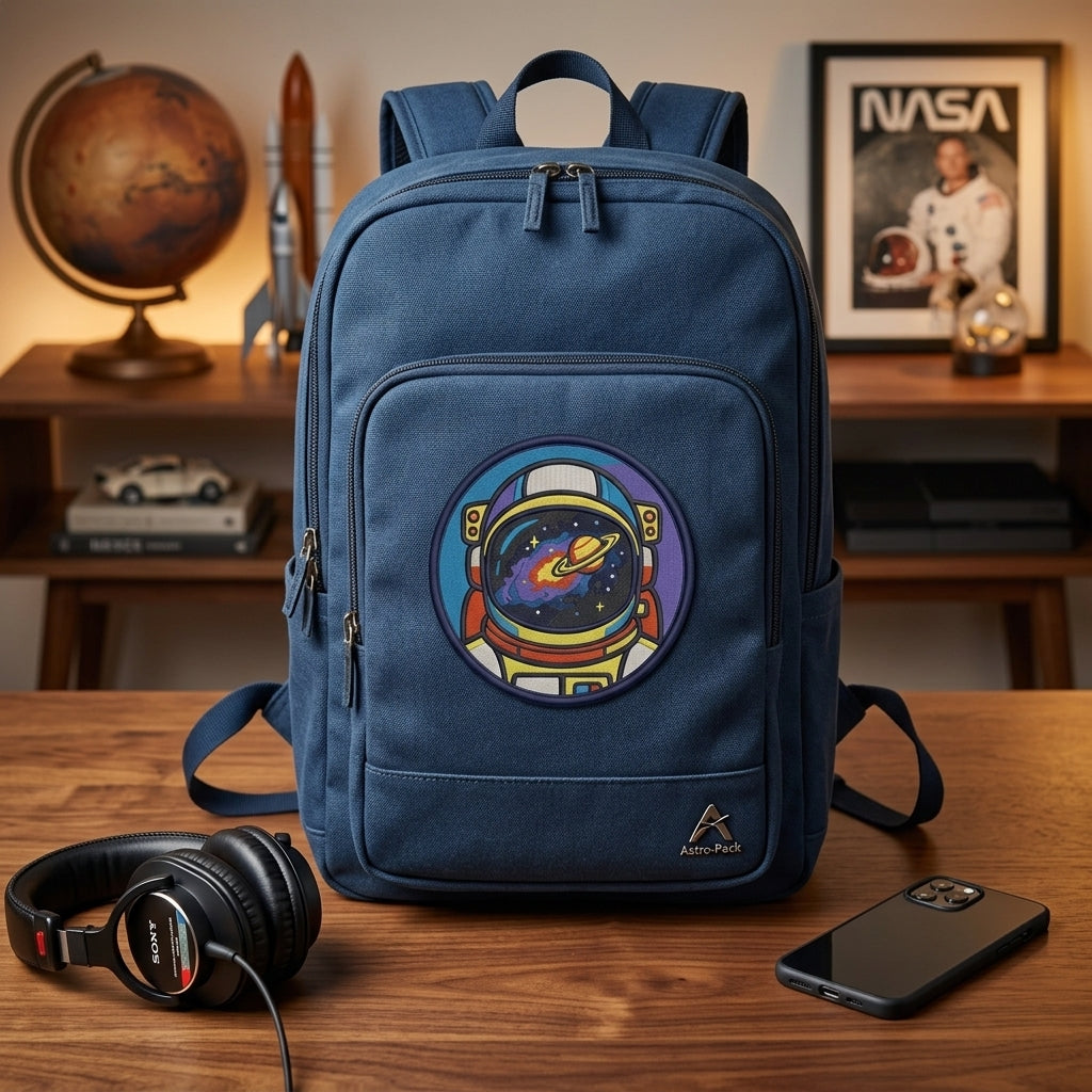 Retro Astronaut Galaxy Nebula Visor Space Synthwave Embroidered Iron On Patch For Jackets Backpacks 3 Inch