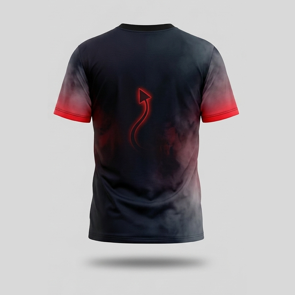 Mischievous Little Red Devil Ghost Aop Tshirt